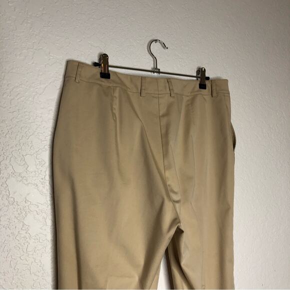 St John Collection tan khaki gold zipper high rise pants size 12 - Picture 9 of 15